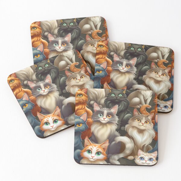 Item preview, Cat so cute seamless digital paper 2 designed and sold by artit-91.