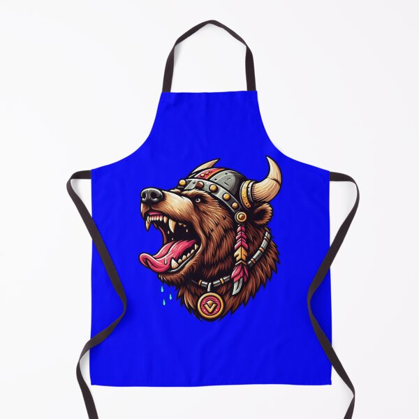 Item preview, VIKING BEAR HEAD - #0000FF designed and sold by Marlon Oseguera.