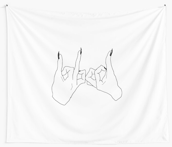 blood-gang-sign-wall-tapestry-by-n4y14h-redbubble