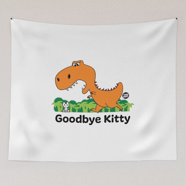 Aperçu de l'œuvre GOODBYE KITTY - DINOSAUR créée et vendue par TODD GOLDMAN.