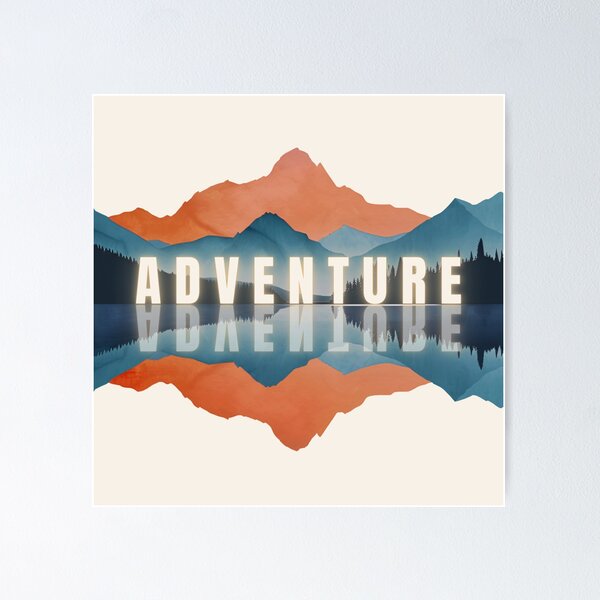 Item preview, Get Outside Adventure Forest Mountain Horizon designed and sold by Pati-Design.