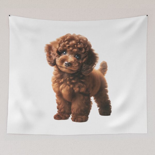 Item preview, Brown Poodle Puppy's Charm designed and sold by CardsStudio.
