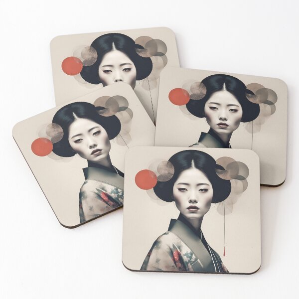 Item preview, Abstract Geisha Woman designed and sold by PyxieZen.