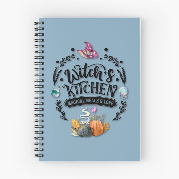Item preview, Boho Dusty Blue, Cottagecore - Witches Kitchen, Magical Meals and Love, alaskamagick designed and sold by Alaska Magick.