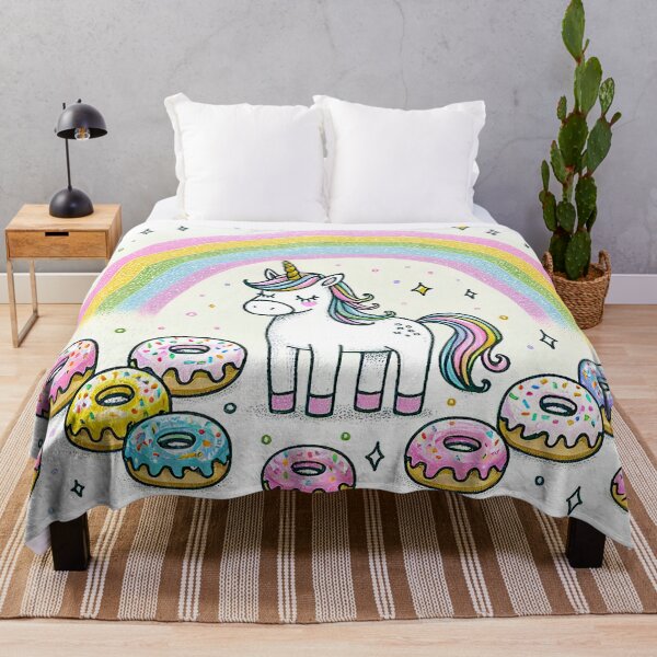 Item preview, Magical Rainbow-Enveloped Unicorn Doughnut designed and sold by zzz888.