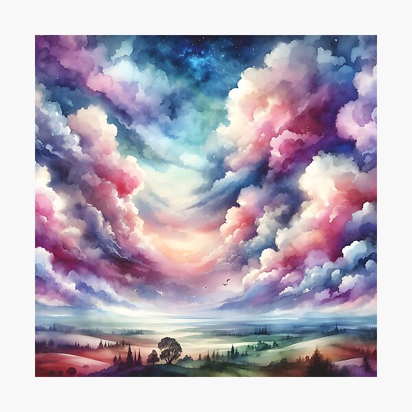 Item preview, "Water-colored Fantasy World  Mood 17:Throw Pillow designed and sold by LLdreams.