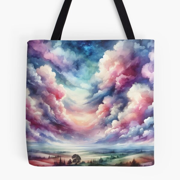 Item preview, "Water-colored Fantasy World  Mood 17:Throw Pillow designed and sold by LLdreams.