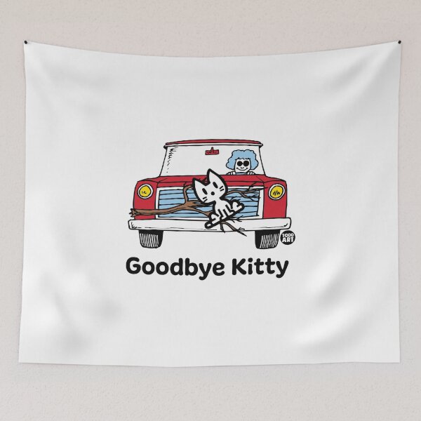 Aperçu de l'œuvre GOODBYE KITTY - GRANDMA CAR créée et vendue par TODD GOLDMAN.