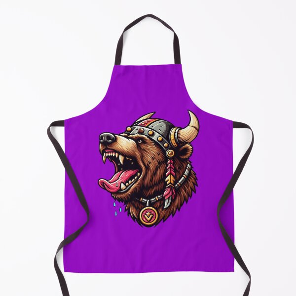 Item preview, VIKING BEAR HEAD - #9900CC designed and sold by Marlon Oseguera.