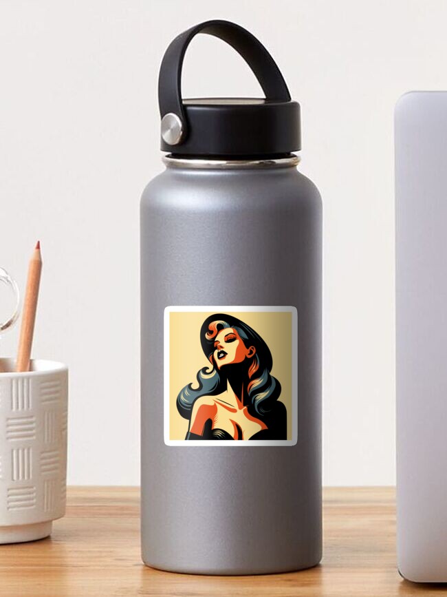 Thumbnail 1 of 3, Sticker, "50s classy" vector art designed and sold by djspacegr.