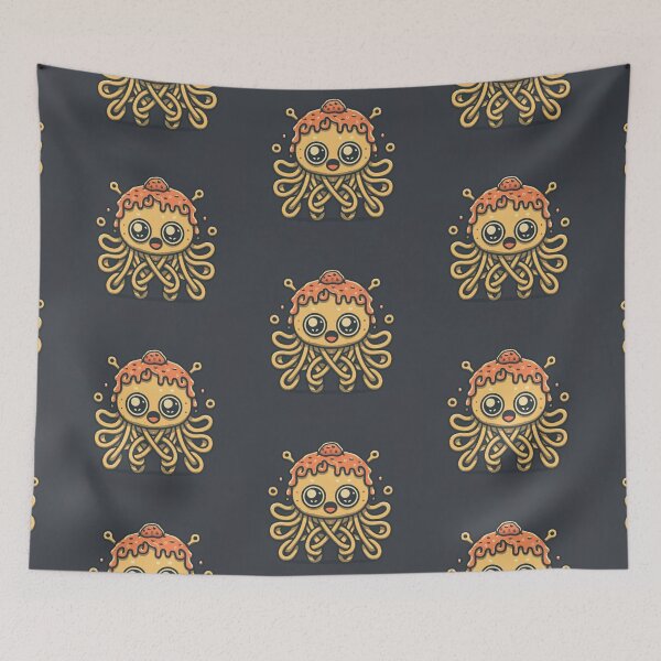 Item preview, Funny cute kawaii octopus spaghetti designed and sold by Trend-Beaver.