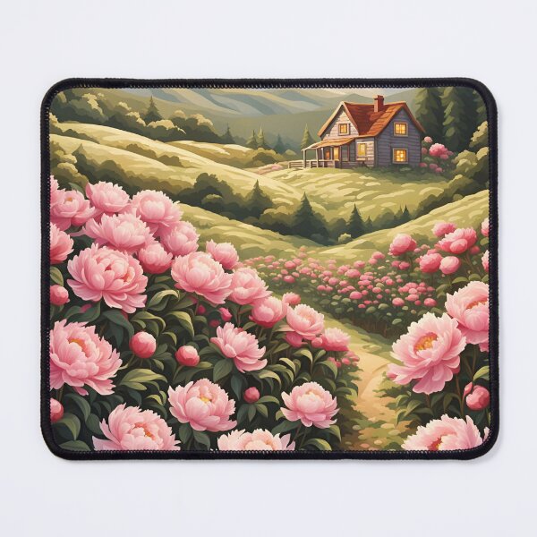 Item preview, Rolling Hills of Peonies designed and sold by VeiledVision.