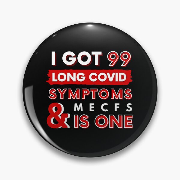 Item preview, 99 Long Covid Symptoms mecfs - red  designed and sold by SadTea-Longhaul.