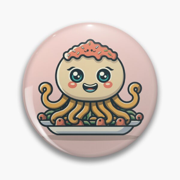 Item preview, Funny cute kawaii octopus spaghetti designed and sold by Trend-Beaver.