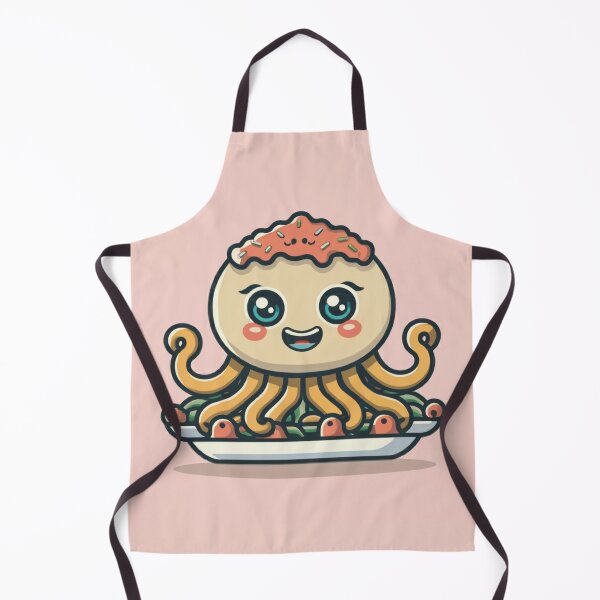 Item preview, Funny cute kawaii octopus spaghetti designed and sold by Trend-Beaver.