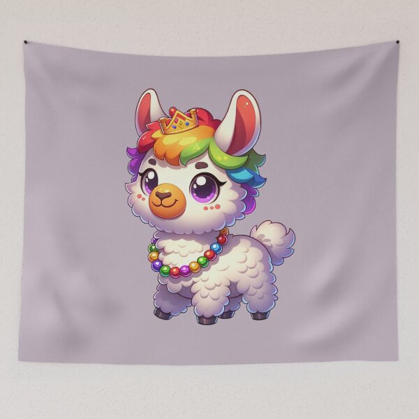 Item preview, Mardi Gras Cute Llama designed and sold by Jacksonsmerch.