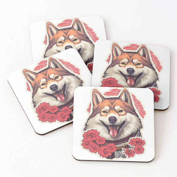 Item preview, Shikoku Dog // Shikoku // Shikoku Dog puppy // cute Shikoku, Flowers journaling designed and sold by SMARTKIT  DESIGNAGENCY.
