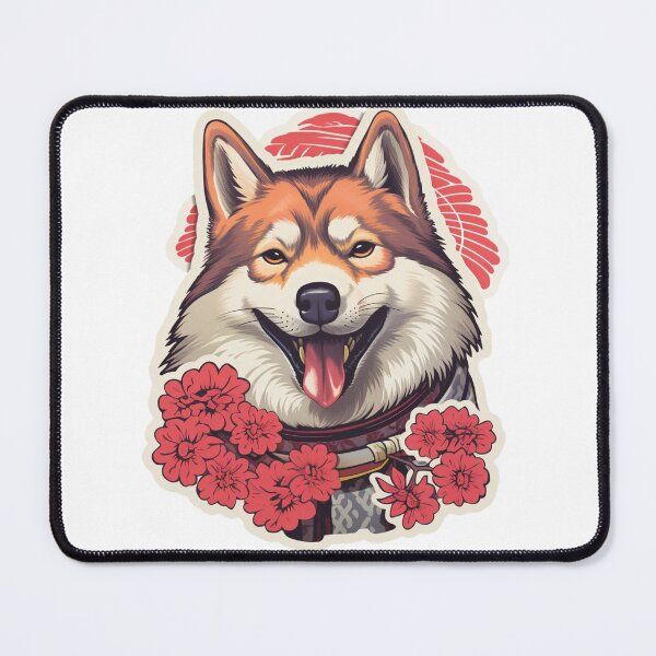 Item preview, Shikoku Dog // Shikoku // Shikoku Dog puppy // cute Shikoku, Flowers journaling designed and sold by SMARTKIT DESIGNAGENCY.