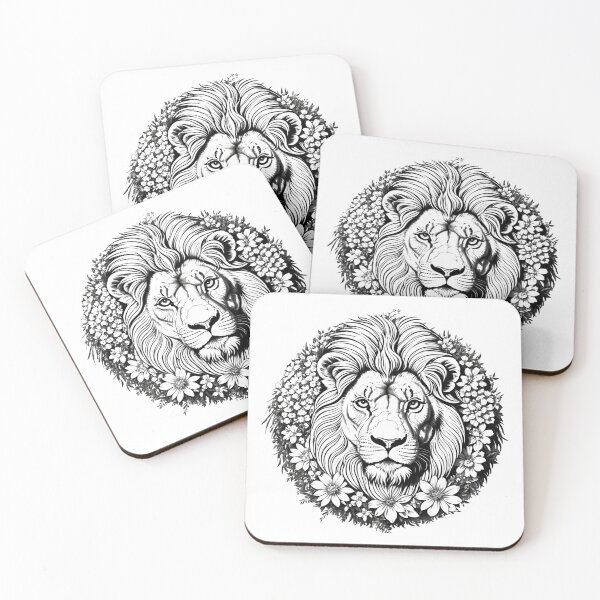 Item preview, Majestad floral del león designed and sold by MellowGroove.