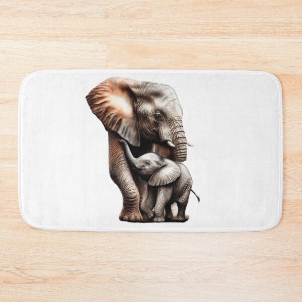 Item preview, “Infinite Love: The Sweet Affection between a Mother Elephant and her Baby” designed and sold by CHRIST5000.
