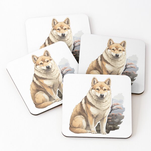 Item preview, Shikoku Dog // Shikoku // Shikoku Dog puppy // cute Shikoku, Flowers journaling designed and sold by SMARTKIT  DESIGNAGENCY.