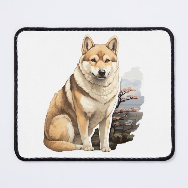 Item preview, Shikoku Dog // Shikoku // Shikoku Dog puppy // cute Shikoku, Flowers journaling designed and sold by SMARTKIT DESIGNAGENCY.