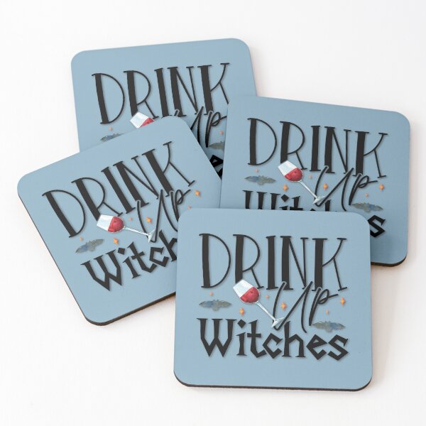 Item preview, Boho Dusty Blue, Cottagecore - Drink Up Witches, Alaskamagick designed and sold by Alaska Magick.