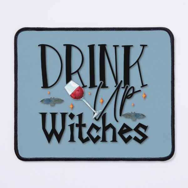 Item preview, Boho Dusty Blue, Cottagecore - Drink Up Witches, Alaskamagick designed and sold by Alaska Magick.