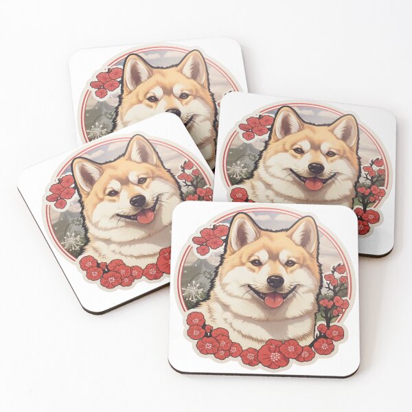 Item preview, Shikoku Dog // Shikoku // Shikoku Dog puppy // cute Shikoku, Flowers journaling designed and sold by SMARTKIT  DESIGNAGENCY.