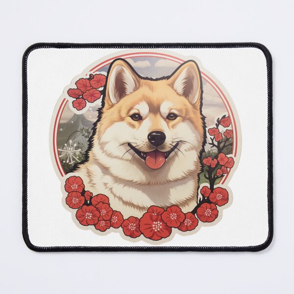 Item preview, Shikoku Dog // Shikoku // Shikoku Dog puppy // cute Shikoku, Flowers journaling designed and sold by SMARTKIT DESIGNAGENCY.