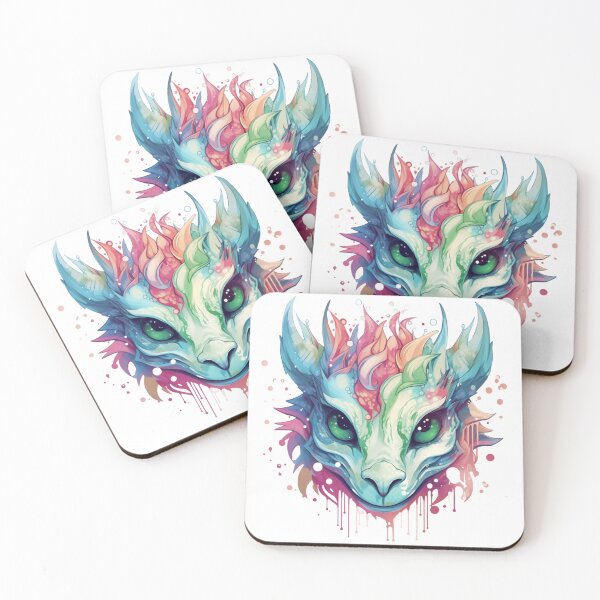 Item preview, Mythical Green Dragon Illustration Amidst Whirls and Splashes 3 designed and sold by Reichcorp.