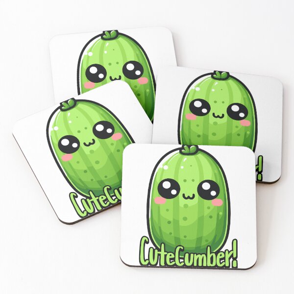 Item preview, CuteCumber! Cute Cucumber Pun! designed and sold by PMCreative.