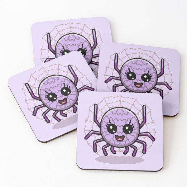 Item preview, Funny cute kawaii purple spider designed and sold by Trend-Beaver.