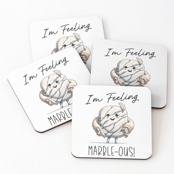 Item preview, I'm Feeling Marble-ous Woman - Fancy Cartoon Marble - Nerdy Geology Pun designed and sold by ModernScienceUS.