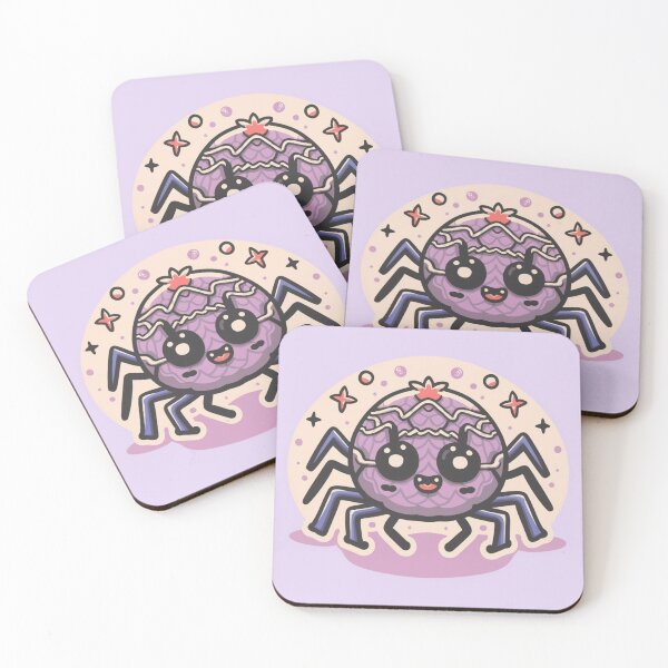Item preview, Funny cute kawaii purple spider designed and sold by Trend-Beaver.