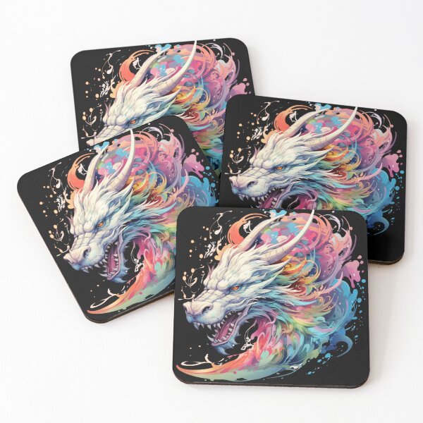 Item preview, Mythical Green Dragon Illustration Amidst Whirls and Splashes 4 designed and sold by Reichcorp.