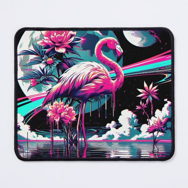 Item preview, Vaporwave Flamingo Dreams designed and sold by OVERALLBUGZY.