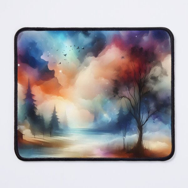 Item preview, "Water-colored Magical Forest #23 Throw Pillow designed and sold by LLdreams.