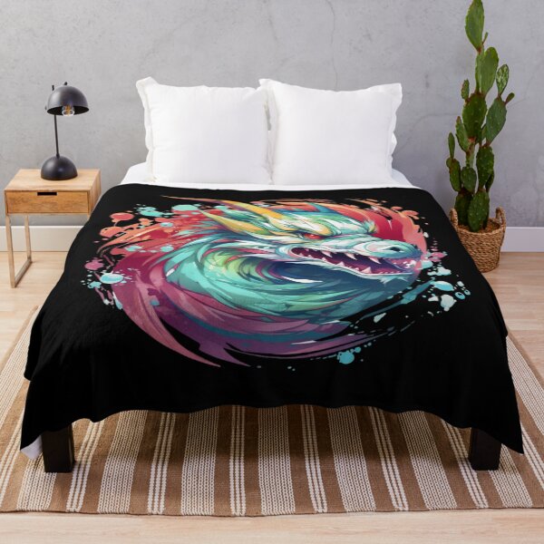 Item preview, Mythical Green Dragon Illustration Amidst Whirls and Splashes 6 designed and sold by Reichcorp.