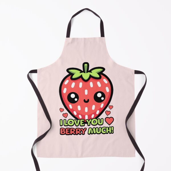 Item preview, I Love You Berry Much! Cute Strawberry Pun designed and sold by PMCreative.