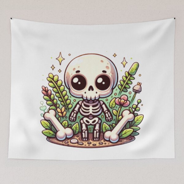 Item preview, Skeleton between plants designed and sold by Estilo Ecléctico.