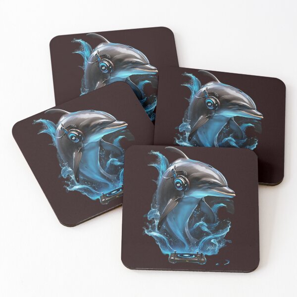 Item preview, Unique DJ Animal Designs - Gamer Dolphin designed and sold by vuslatmedia.