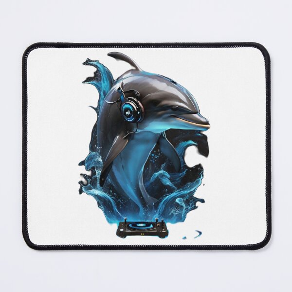 Item preview, Unique DJ Animal Designs - Gamer Dolphin designed and sold by vuslatmedia.
