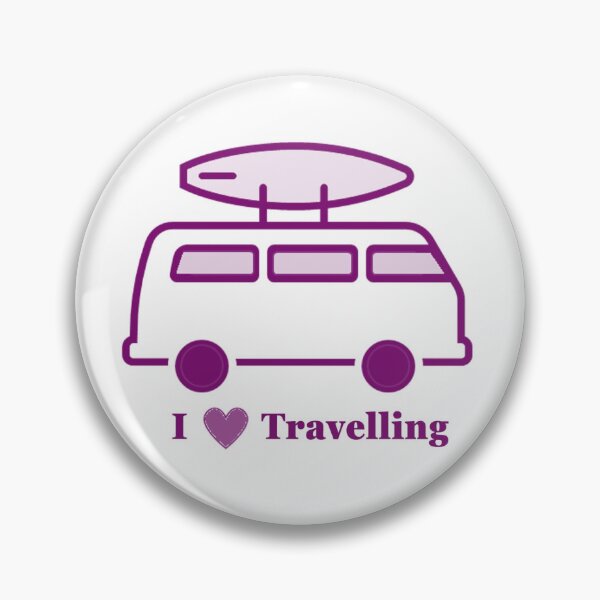 Item preview, Purple Campervan - I love travelling designed and sold by ArtisticSVibes.