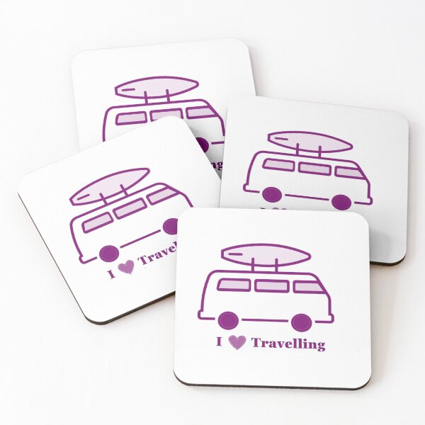Item preview, Purple Campervan - I love travelling designed and sold by ArtisticSVibes.
