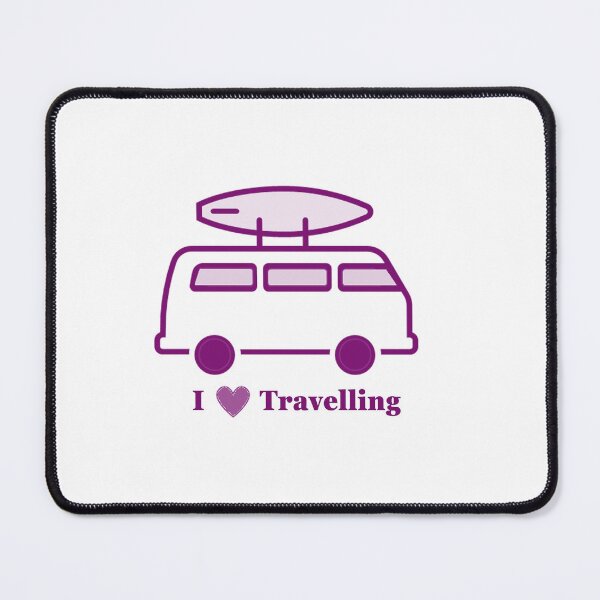 Item preview, Purple Campervan - I love travelling designed and sold by ArtisticSVibes.