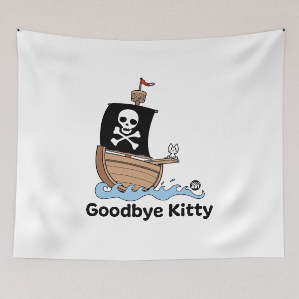 Aperçu de l'œuvre GOODBYE KITTY - PIRATE SHIP créée et vendue par TODD GOLDMAN.