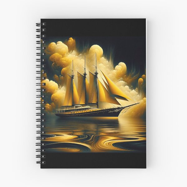 Item preview, Surreal Historical Yacht: Bright Yellow Dream designed and sold by ByDigitalDream.