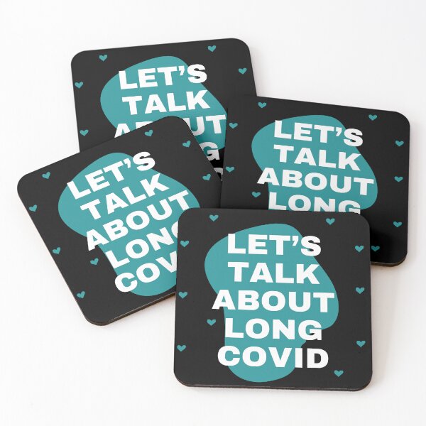 Item preview, Talk About Long Covid - teal and Black designed and sold by SadTea-Longhaul.