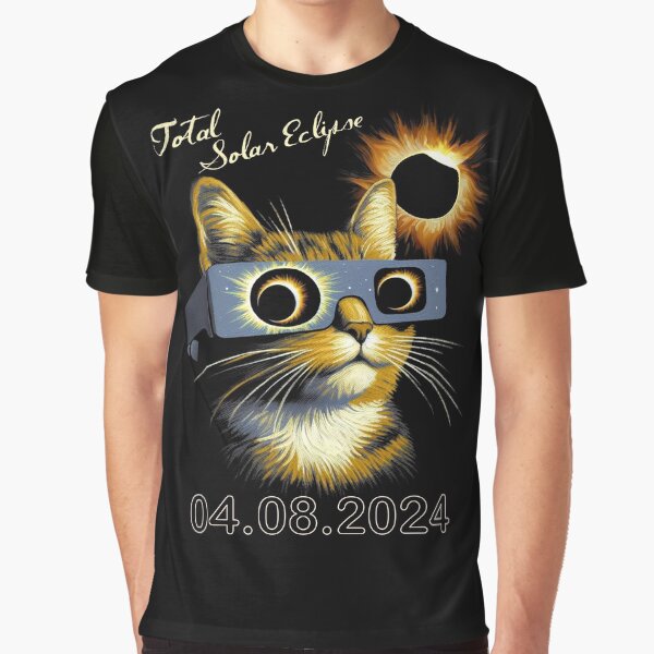 Item preview, 2024 eclipse cat shirt twice in a lifetime T-Shirt designed and sold by Inkventive.